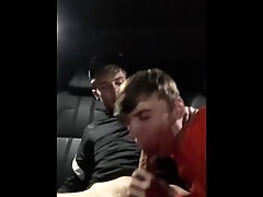 big dick scottish boys suck & wank in car ( CallumandCole )